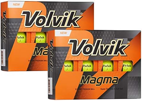 51U6-kmmEmL._AC_.jpg Volvik Magma Long Distance Non-Conforming Illegal Golf Balls 2 Dozen (24 Balls) Gift Set Bundel - Image 1
