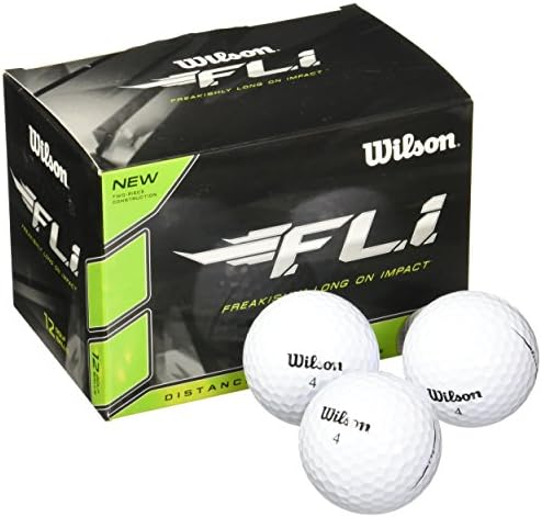 51UjoL0Bu-L._AC_.jpg Wilson Staff F.L.I. Golf Balls (Pack of 12) White - Image 1
