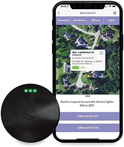 LandAirSea 54 GPS Tracker - USA Manufactured, Waterproof Magnet Mount. Full Global Coverage. 4G LTE Real-Time Tracking for Vehicle, Asset, Fleet, Elderly and more. Subscription is required.