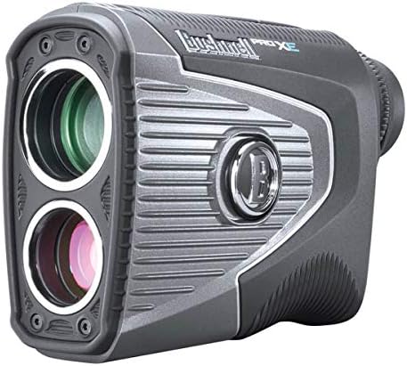 51WOIOAnl8L._AC_.jpg Bushnell Pro XE Golf Laser Rangefinder, Black/Silver, Large - Image 1