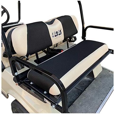 51WtdQ3u96L._AC_.jpg 10L0L Golf Cart Rear Flip Back Seat Cover for EZGO, Club Car, Yamaha, Winter Warmer Air Mesh Nonslip Pad - Image 1
