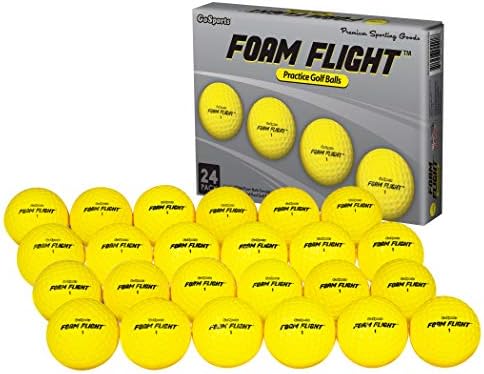 51XxMaxYpoL._AC_.jpg GoSports Foam Flight Practice Golf Balls - Pack of 24 Limited Flight Training Balls -Choose Between Classic White or Hi-Vis Yellow - Image 1