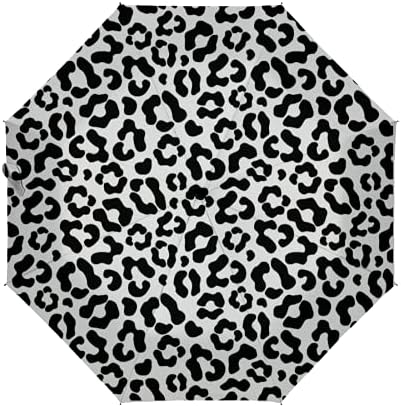 Auto Open Close Umbrella Black And White Panda Cartoon Cute Animal Automatic Compact Travel Sun Rain Golf Windproof Folding Umbrella Portable Auto Open Close Parasol For Women Kids Men Girls