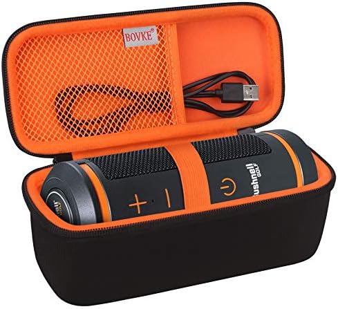 51Zfr6qKb4L._AC_.jpg BOVKE Carrying Case for Bushnell Wingman Golf GPS Bluetooth Speaker, Extra Mesh Pocket for Charging Cords and Accessories, Black - Image 1