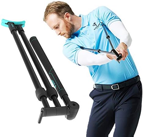 51afjo5QxeL._AC_.jpg WINNER SPIRIT Miracle 303 Golf Swing Training Trainer Aid, Adjustable Length Size, Hand Strength, Flexibility, Portable Weight, 18.5inch/47cm, 0.88lb/400g - Image 1