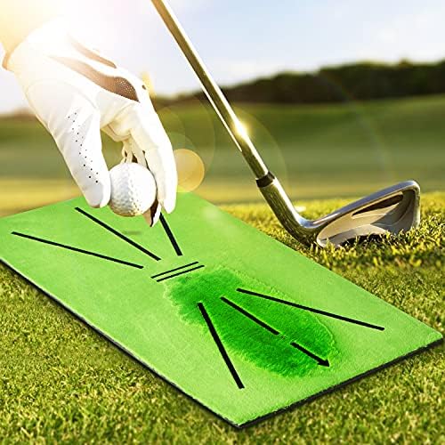 51crWtNjVOS._AC_.jpg BNT Golf Training Mat, Mini Portable Golf Practice Training Aid Rug for Swing Detection Batting, for Home/Office/Outdoor, 23.6in x 11.4in - Image 1