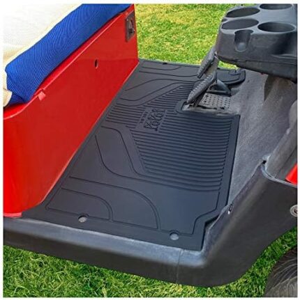 10L0L Golf Cart Protective Silicone Floor Mat for EZGO RXV, High Density Mat,Not Deformed Non-Slip Odorless Durable Floor Liner Mat