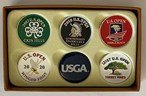51hbJXoKONL._AC_.jpg U.S. Open golf ball markers 2021 pga torrey pines pebble beach erin hills 6 different - Image 1