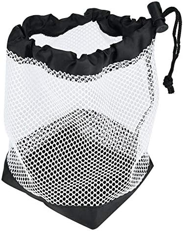 Demeras Golf Balls Bag Nylon Mesh Drawstring Pouch 36 Golf Balls Holder Storage Net Bag Golf Accessory