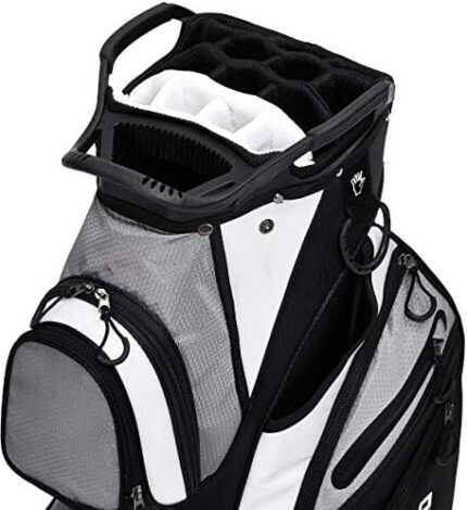 ASK ECHO Premium Golf Cart Bag with 14 Way Full Length Dividers Plus Putter Tube