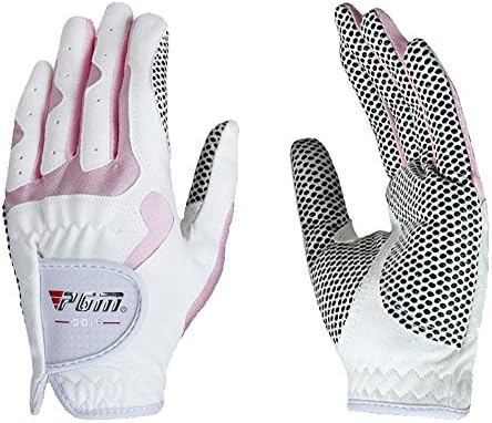 51jI1dlXM4L._AC_.jpg PGM Women's Golf Glove One Pair (4 Color Options), Improved Grip System, Cool and Comfortable - Image 1