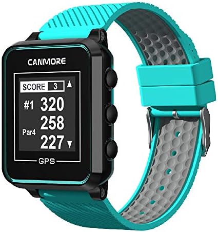 CANMORE TW-353 GPS Golf Watch - Essential Golf Course Data and Score Sheet - Minimalist & User Friendly - 38,000+ Free Courses Worldwide - 4ATM Waterproof - 1-Year Warranty - Turquoise