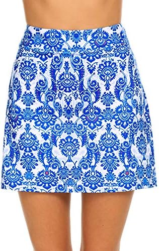 Ekouaer Women's Active Performance Skort Lightweight Skirt for Running Tennis Golf Workout Sports