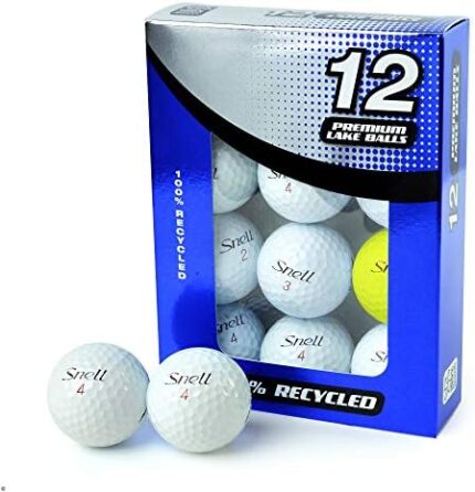 Second Chance Unisex's Snell Grade A Lake Golf Balls, Multi-Coloured, Size 12