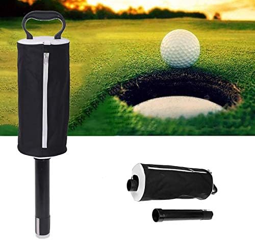 51ryVS-Xd3L._AC_.jpg KXDLR Golf Ball Shag Bag, Golf Ball Retriever Portable Pocket Storage Pick up Shag Bag with Zipper, Golf Ball Picker Tube Detachable Collector Hold Up to 70 Balls, Golf Tees Gift for Golfers - Image 1