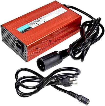 WFLNHB 48 Volt 15 Amp Battery Charger Replacement for Club Golf Cart with 3-Pin Round Connector