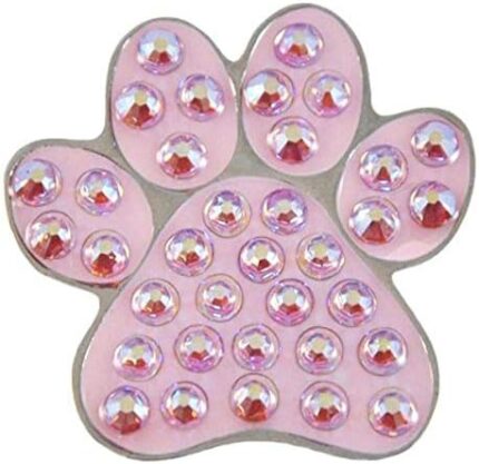 Navika Paw Swarovski Crystal Ball Marker with Hat Clip