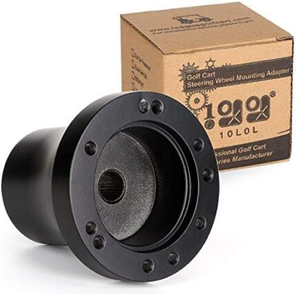 10L0L Golf Cart Steering Wheel Adapter for Yamaha G1-G29 Golf Cart Models Silver Black