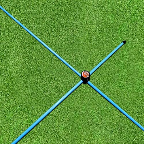 61-2Q3ztmaL._AC_.jpg The Elixir Set of 2 Golf Alignment Stick Rods Training Aids + (2) 90 Degree Connector, 36 inches Rods fits in Your Golf Bag, Golf Swing Plane Aiming Putting Practice Trainer Aid Equipment Rod Sticks - Image 1