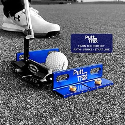 Putting Gate Practice Tool- Our Putting Aid Improves Your Alignment, Putter Path & Start Line. Putt Trax Golf Training Aid Is Made From High Grade Aluminium & Also Includes a Protective Carry Case.