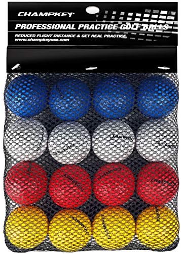 Champkey Practice Foam Golf Balls | Limited Flight Golf Balls | True Spin and Feel Training Golf Balls Ideal for Indoor and Outdoor Training