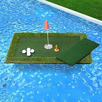 PLBBJH Floating Golf Green,Golf Putting Mats Training Accessories for Outdoor Backyard Pool Game - Perfect Golf Gift for Men Golfers