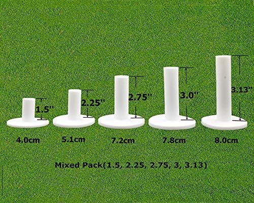 61Kd8jZYwXL._AC_.jpg FINGER TEN Golf Rubber Tees Driving Range Value 5 Pack, Mixed Size or 5 Same Size for Practice Mat - Image 1