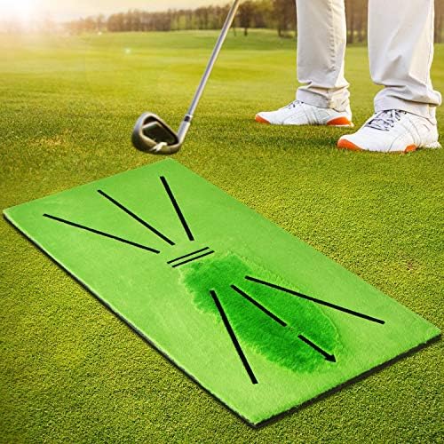 61Yu9McVgFL._AC_.jpg BNT Golf Training Mat, Swing Detection Batting, 23.6in x 11.4in, Analysis & Correct Your Swing Path, Mini Golf Practice Training Aid Rug, for Home/Office/Outdoor - Image 1