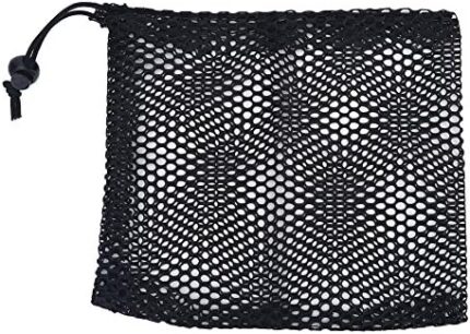 Nylon Mesh Bag with Sliding Drawstring Cord Lock