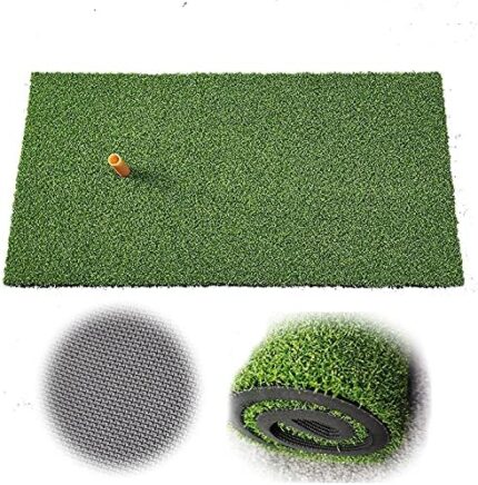 HH-GOLF Rollable 12”x24” Residential Non-Slip Golf Practice Hitting Mat with Rubber Tee Holder